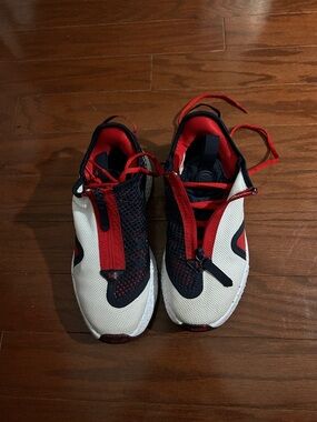 Nike Women's White, Black & Red Zip-Overlay Sneakers